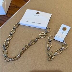 LOFT Gold and Silver Tone Chain Set